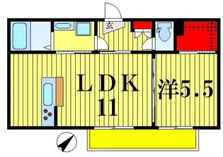 スカイブランドール【3階】の間取り