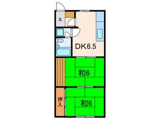 安倉ハイツ【2階】の間取り