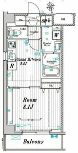 メイクスデザイン浦安【4階】の間取り