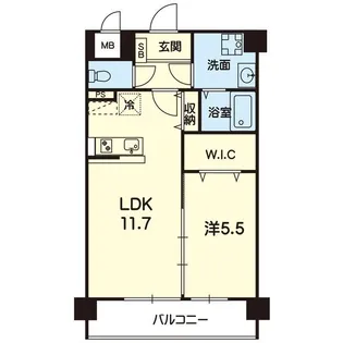 QueenRich大津【3階】の間取り