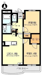 ブルームパーク西新井【1階】の間取り