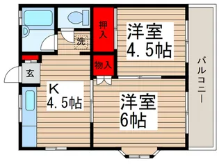 林田コーポ【2階】の間取り