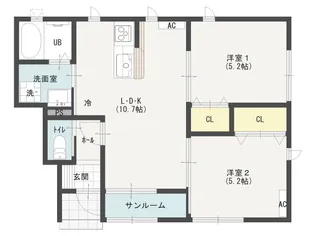 Jewel townIII【1階】の間取り