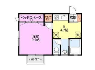 アベーテ【1階】の間取り