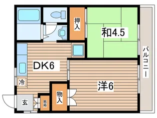 ハイツラフィネ【2階】の間取り