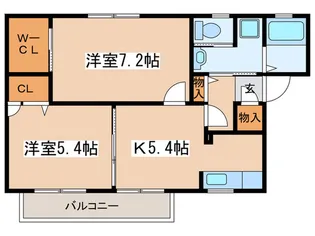 シティーハイムロイヤルIII【2階】の間取り
