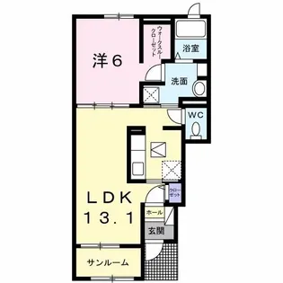 ポモドーロII【1階】の間取り