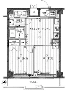 ルーブル品川南大井【5階】の間取り