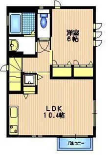 Precious Court 目黒南【2階】の間取り