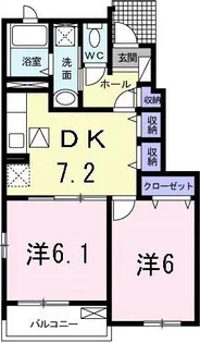 イルマーレ A【1階】の間取り