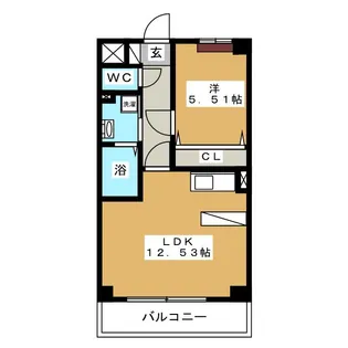 ムーブル エスト【3階】の間取り