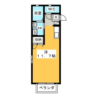 シャンテツカサ【1階】の間取り