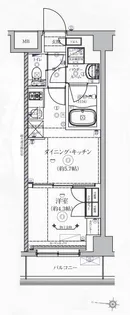 ヴォーガコルテ西新宿五丁目【6階】の間取り