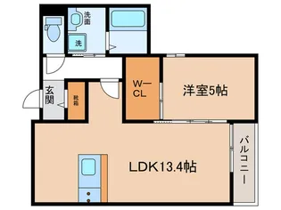 ベリアス ミライ【2階】の間取り
