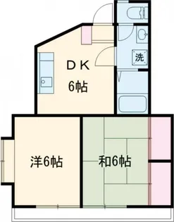 シャディフラット【2階】の間取り