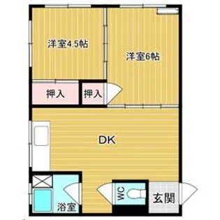 高由荘【3階】の間取り