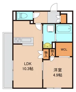 メゾンドソレイユ【1階】の間取り