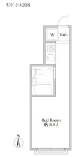 サン・ドミール【2階】の間取り