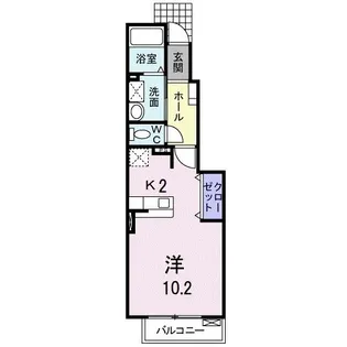 ロマネスク A【1階】の間取り