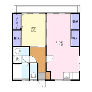 サンハイツ1【2階】の間取り