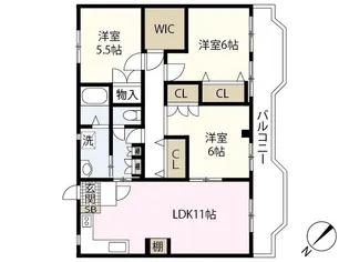 プルミエール高須【2階】の間取り