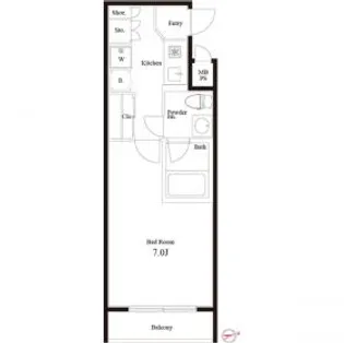 プライムレジデンス市川【5階】の間取り