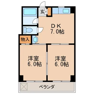 栄ファイブマンション【3階】の間取り