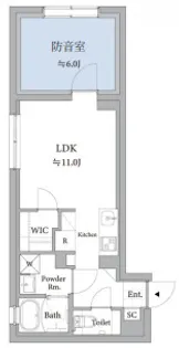 【防音マンション】ASTILE studio 練馬平和台【4階】の間取り
