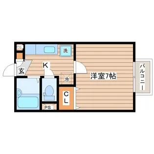 パセオプラシード長町【1階】の間取り