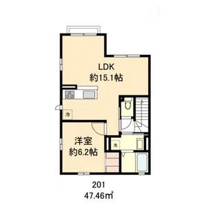 ロンジュビタ【2階】の間取り