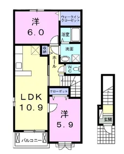 アブソリュート リーベ【2階】の間取り