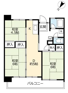 UR新下関【11階】の間取り