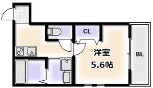 フジパレス杉本町駅北【3階】の間取り