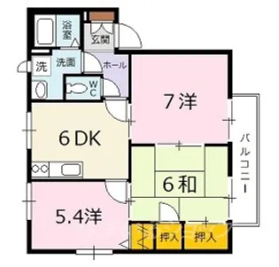 ディアス矢口が丘【2階】の間取り