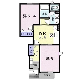 山手メゾン壱 A【1階】の間取り