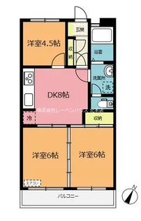 メゾンドエル【2階】の間取り
