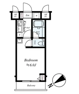 Rising place 桜木町【6階】の間取り