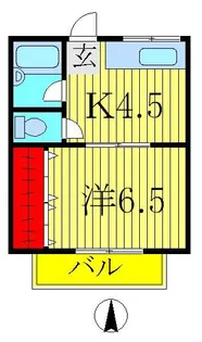 コーポラスNo24【2階】の間取り