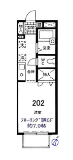 コンフォートA【1階】の間取り