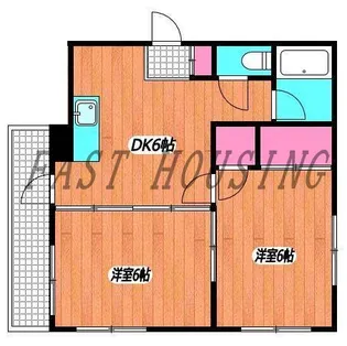 住本マンション【1階】の間取り