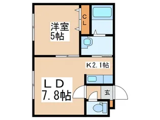 BLOOM N24【2階】の間取り