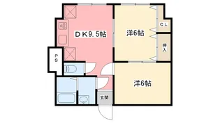 中央ハイツ【3階】の間取り