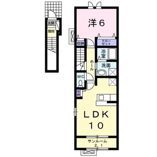 セイレーンI【2階】の間取り