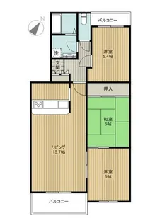 ロイヤルヒルズC棟【2階】の間取り