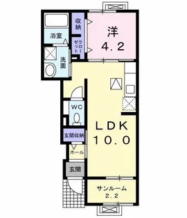 ルミアス前潟II【1階】の間取り