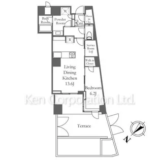三田ガーデンヒルズ ウエストヒル【1階】の間取り