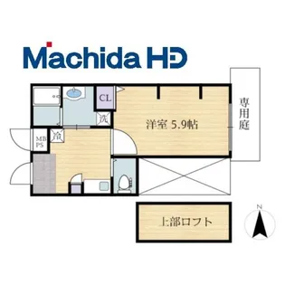 ジーイーアン【1階】の間取り