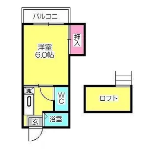 リゾートイン ジュピター【2階】の間取り