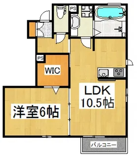 グーフォカステッロ【1階】の間取り