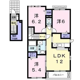 プラシードII【2階】の間取り